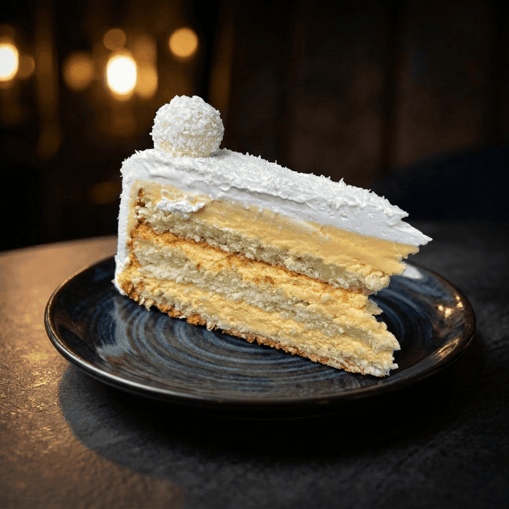 Slojeviti desert u čaši sa keksom